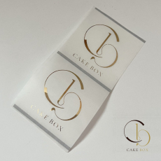 Стикеры брендированные (1000шт) - Магазин товаров для кондитеров - Cake Box, Екатеринбург